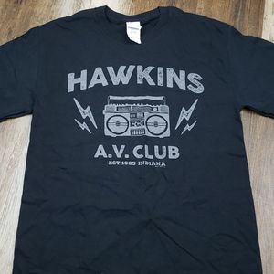 NWT Stranger Things Tee With Sticker Size Small